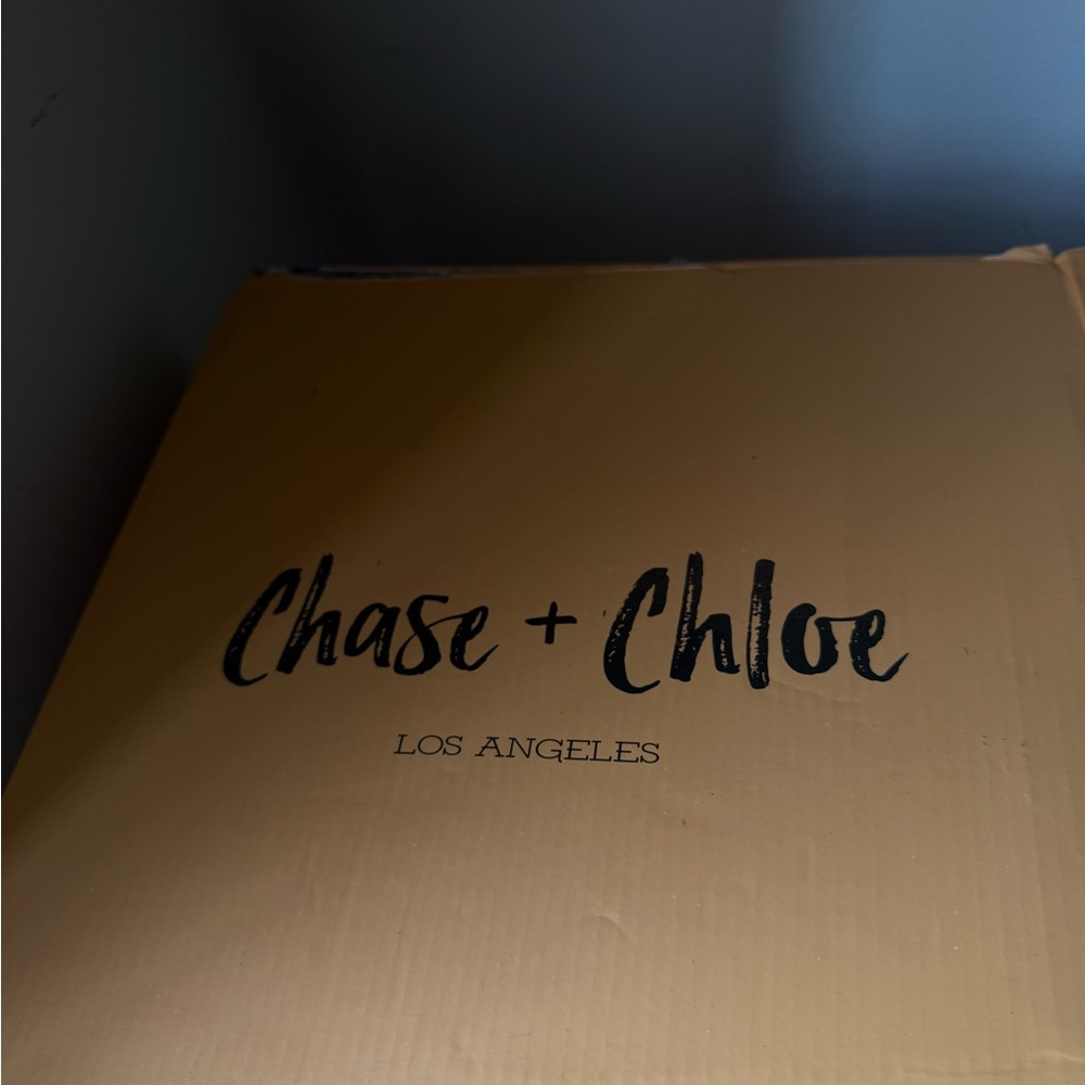 Chase + Chloe Tan Shoe Box
